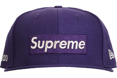 Supreme M Metallic Box Logo New Era Purple